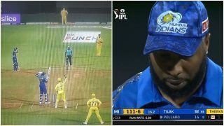 IPL 2022: MS Dhoni Sets Up Kieron Pollard's Dismissal Yet Again With Peculiar Field Placement | See Pictures